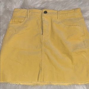 💫Pastel Yellow Corduroy Skirt💫